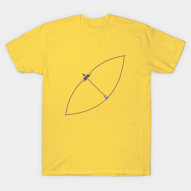 Long Bow with Arrow T-Shirt by KH Studio